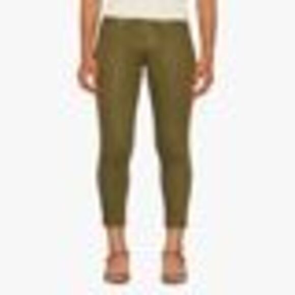 Hudson Jeans Barbara Coated Skinny Jeans In High Shine Army - 25 - Picture 3 of 3